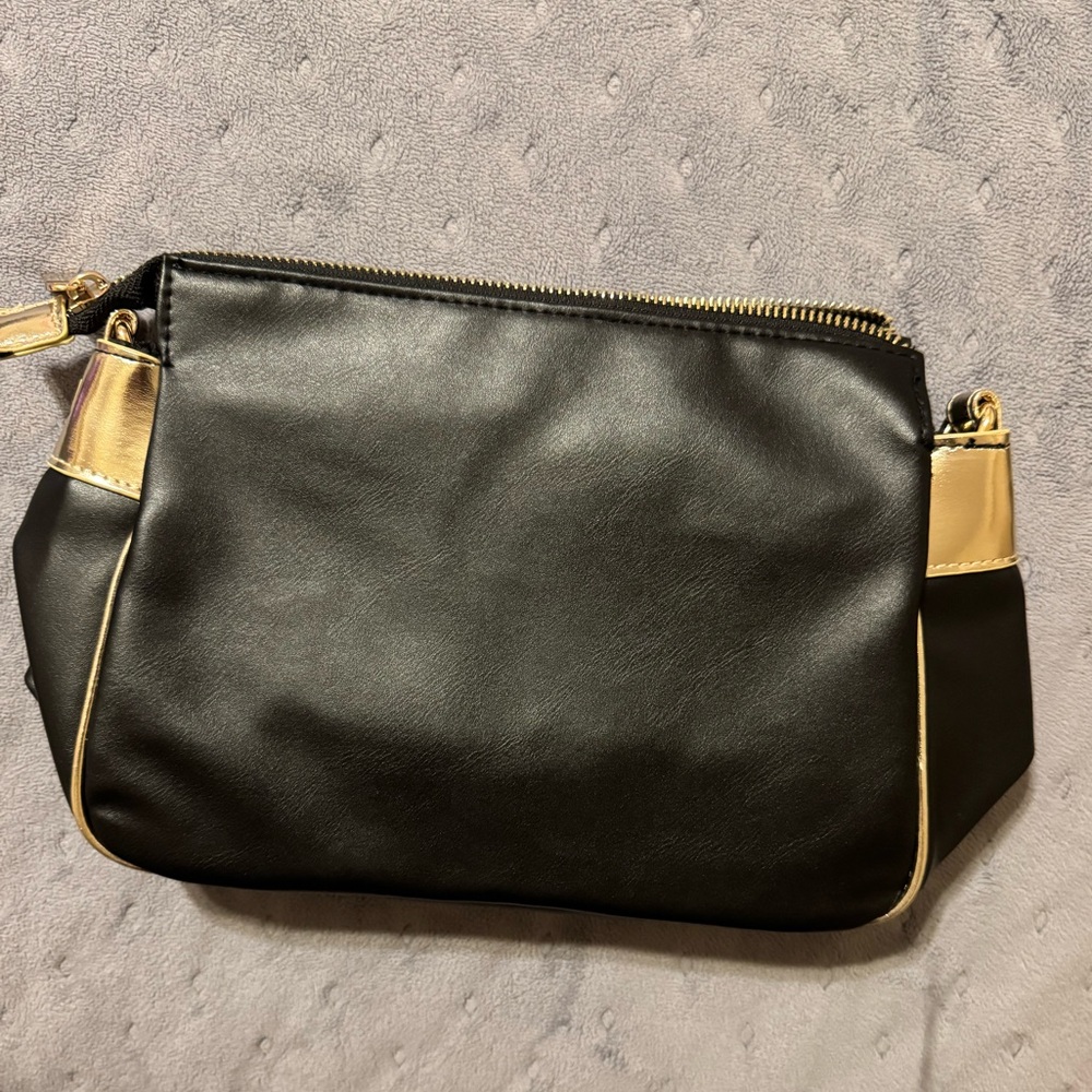 NWOT Versace Parfums Elegant Black Pouch - Picture 2 of 8